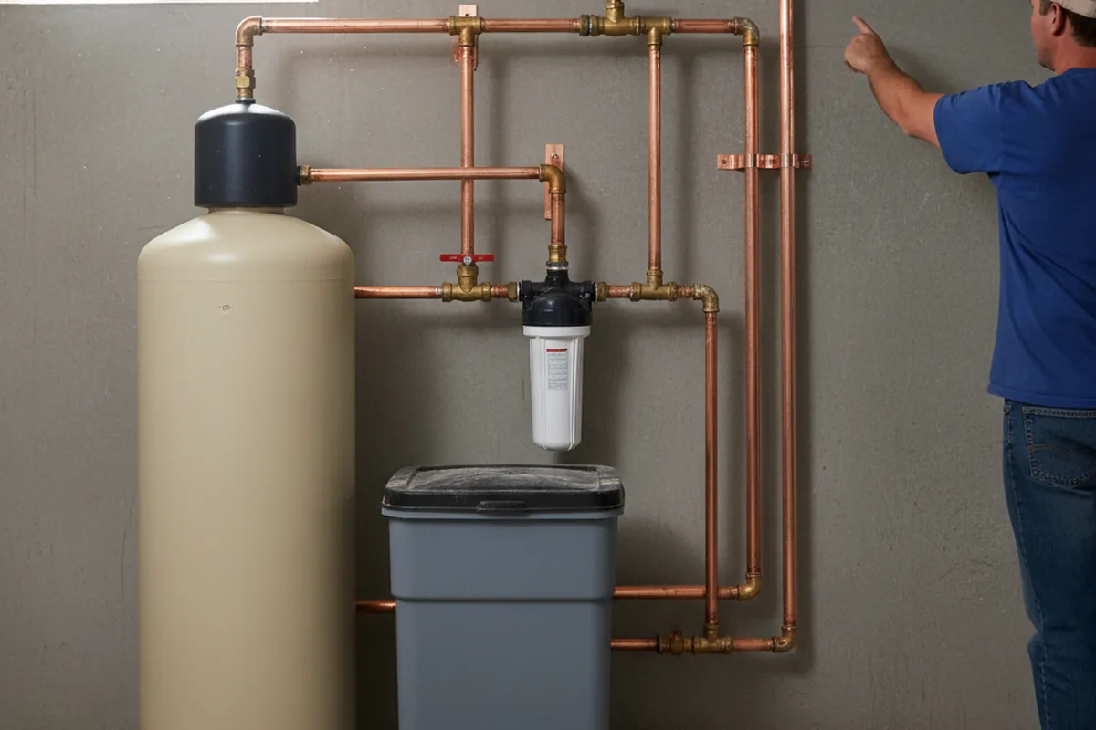 Whole-house water treatment system installed in Art